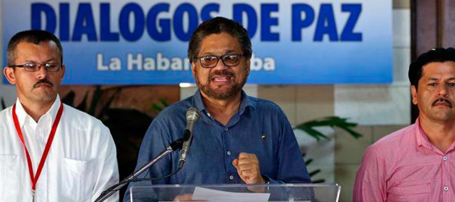 El jefe negociador de las Fuerzas Armadas de Colombia (FARC), Iván Márquez, dijo que...
