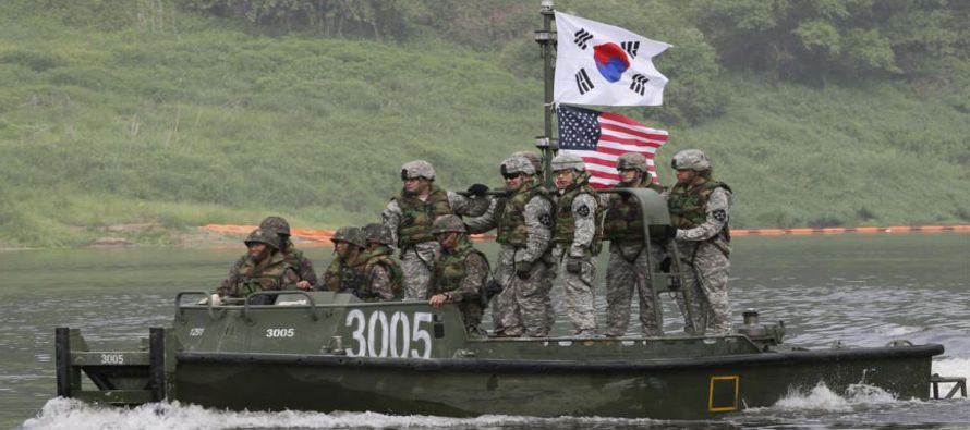 Fuerzas especiales de combate de Corea del Sur y de Estados Unidos han realizado un ejercicio...