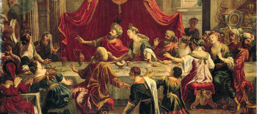 Baltasar, sucesor de Nabucodonosor,  hizo un banquete en su palacio para mil funcionarios reales....
