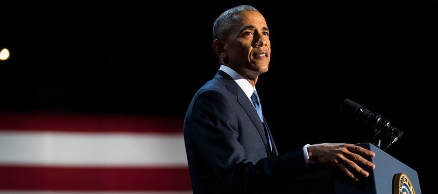 "Después de ocho años como su presidente, sigo creyendo eso", le dijo Obama...