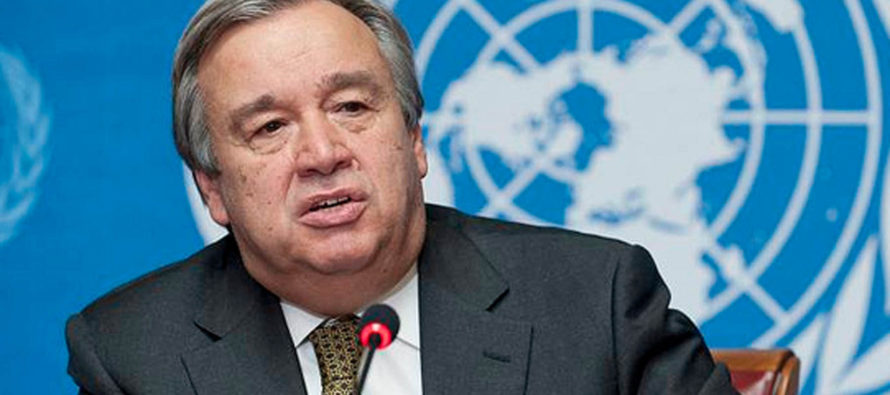 El secretario general de la ONU, António Guterres, dijo hoy que la lucha contra el...
