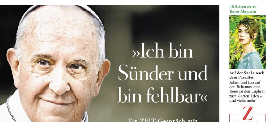 En una entrevista publicada el jueves en el semanario alemán Die Zeit, el papa...