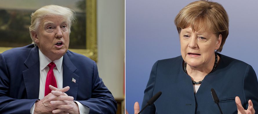 Trump y Merkel forman una pareja imposible. El presidente de EU es imprevisible, quema sus naves...