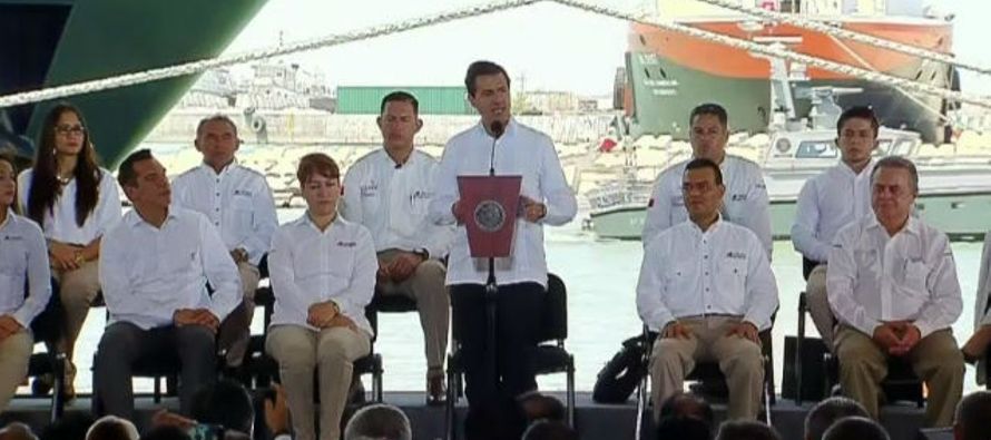 Peña Nieto aseguró que la empresa estatal Petróleos Mexicanos (Pemex) 