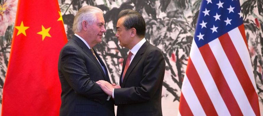En una reunión con Xi en Beijing, Tillerson dijo que Trump otorga un 