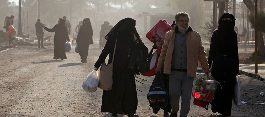 El número de desplazados del oeste de Mosul supera al registrado en la mitad este de la...