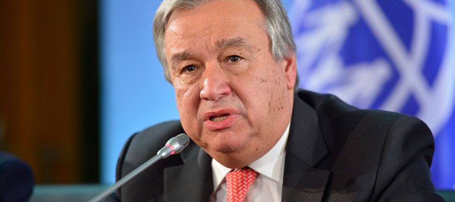 Guterres, que habló ante la Asamblea General de la ONU, urgió al mundo a unirse para...