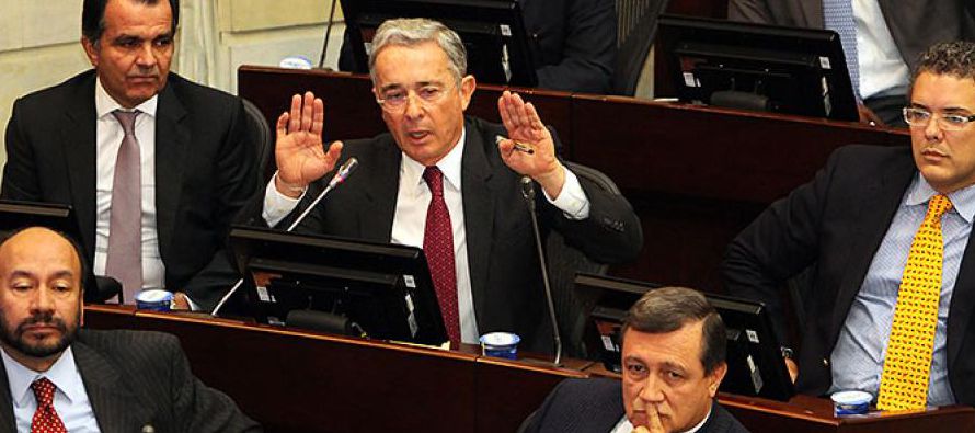 El presidente del Senado colombiano, Mauricio Lizcano, aseguró que rechazaba la...