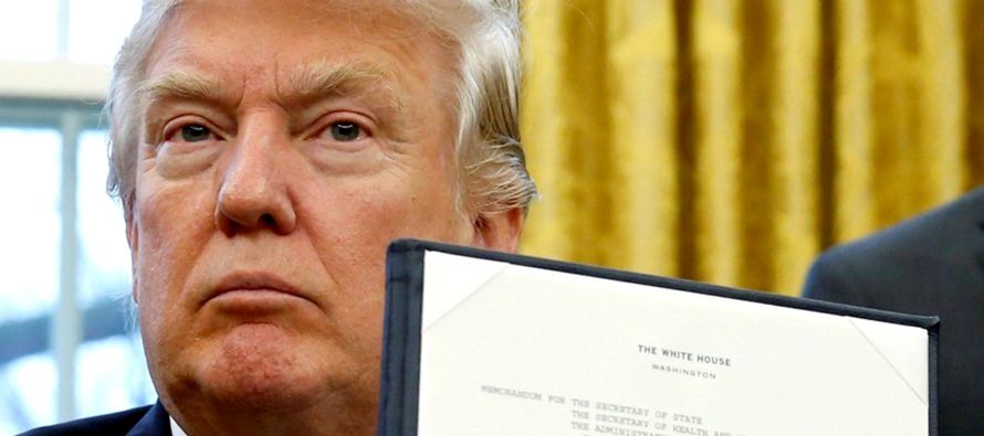 Trump planea firmar el decreto para reducir 