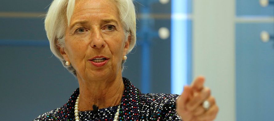 Lagarde, que hizo estas declaraciones antes de las reuniones de la próxima semana del FMI y...