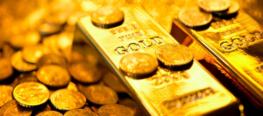 El oro al contado operó con un alza marginal de 0,06 por ciento a 1.286,84 dólares la...