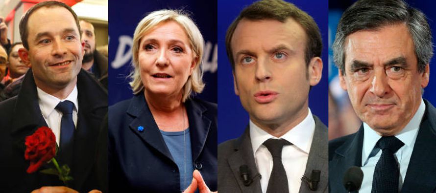 La campaña electoral francesa entra hoy en su última semana con cuatro de los once...