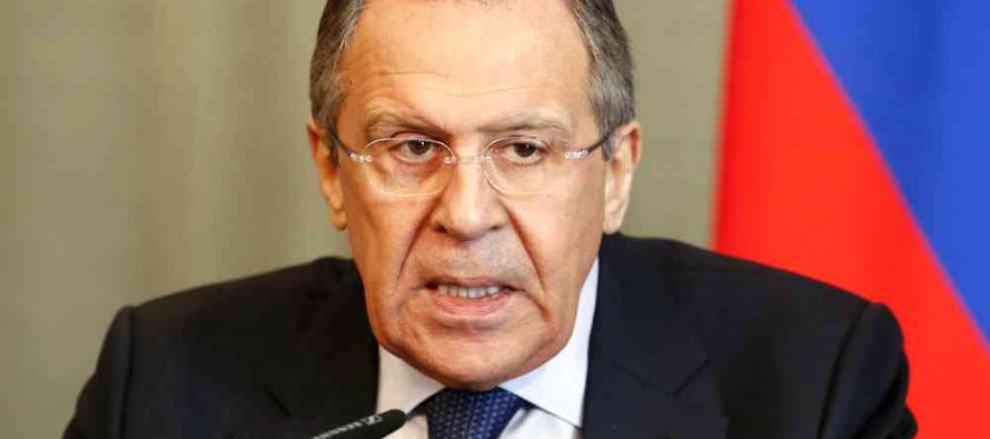 El ministro de Exteriores de Rusia, Sergei Lavrov, ha negado tajantemente que el presidente de...