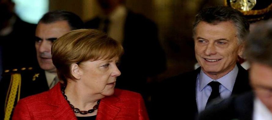En la conferencia junto a Merkel, el presidente argentino, Mauricio Macri, dijo que el...