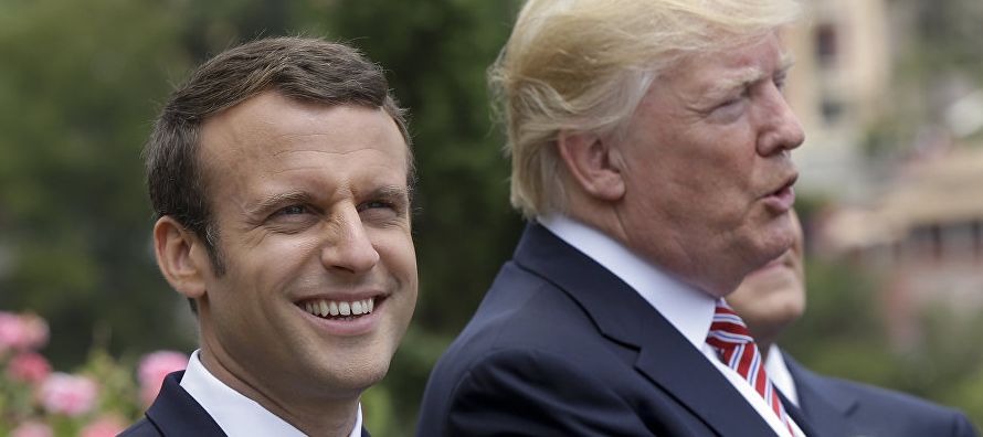 Macron parece estar en línea con Estados Unidos en cuanto a la política exterior, ya...