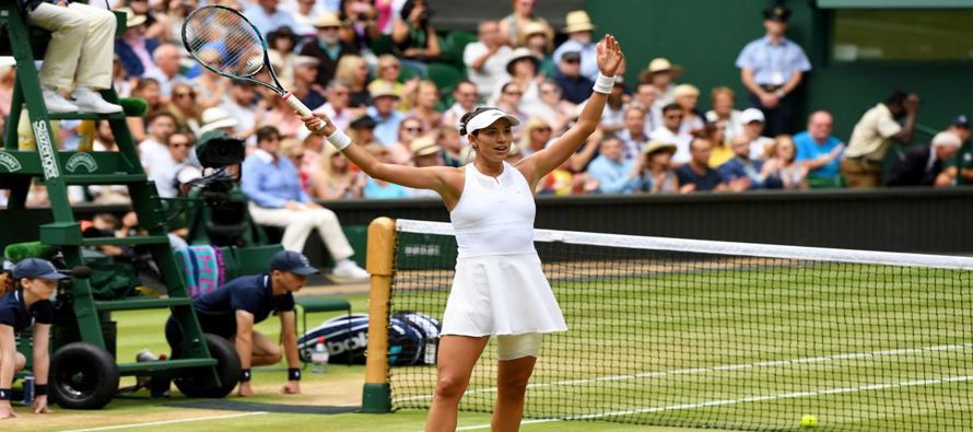 La tenista española Garbiñe Muguruza alcanzó su segunda final de Wimbledon en...