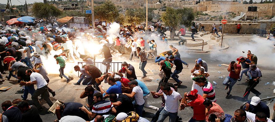 Desde el domingo se han producido enfrentamientos entre palestinos y la policía...