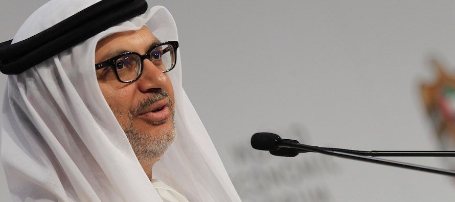 Anwar Gargash, ministro de Asuntos Exteriores de EAU, dijo que acogían el llamado a un...