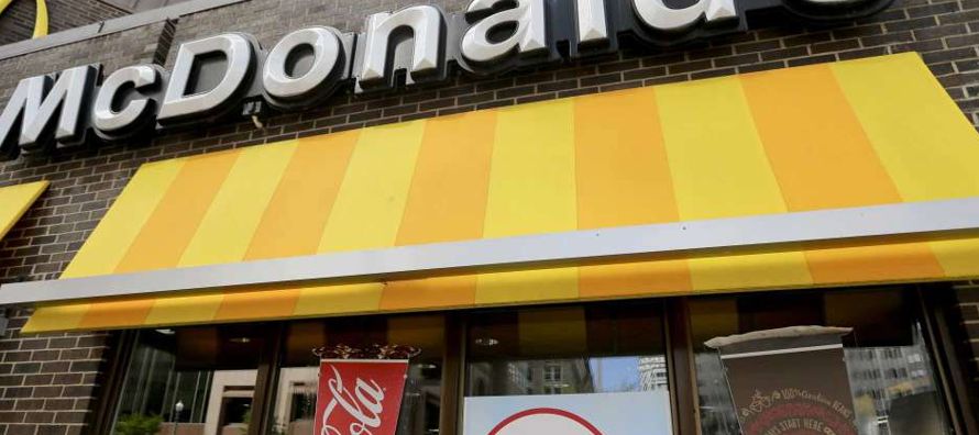 Las ventas de la mayor cadena de comida rápida del mundo en sus restaurantes estadounidenses...