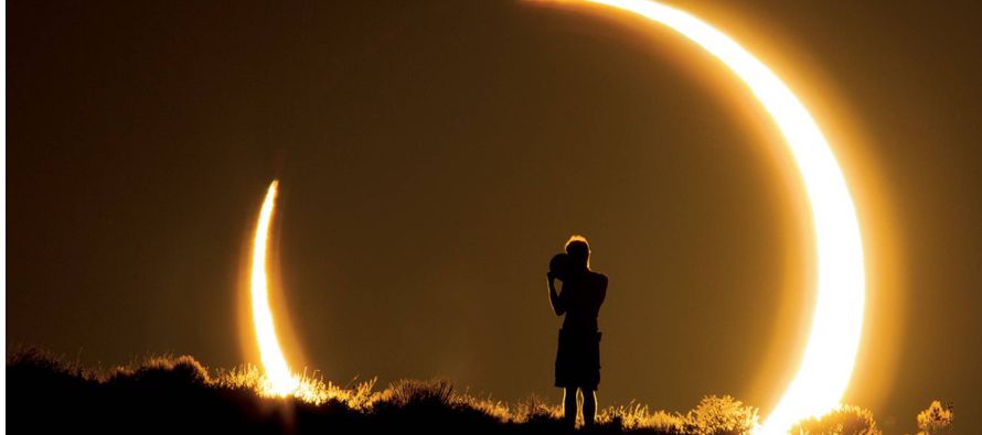En México DF el eclipse solar comenzará a las 12:01 (hora local) y terminará...
