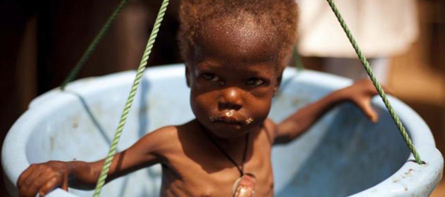 El número de víctimas de hambruna empezó a aumentar en 2014, pero esta es la...