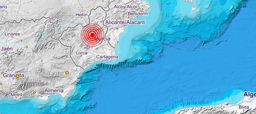 El sismo de magnitud 3,0 se ha sentido este viernes en las localidades españolas de Mula,...