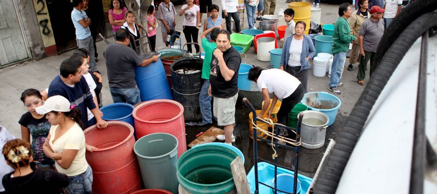Una crisis derivada de la escasez de agua afecta a 1,4 millones de personas en la Ciudad de...