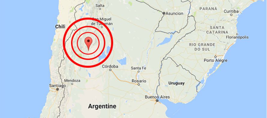 El epicentro se situó 56 kilómetros al sudoeste de la localidad de Serrezuela, 148...