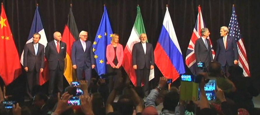 Firmado en Viena entre Irán y los cinco miembros permanentes del Consejo de Seguridad de la...