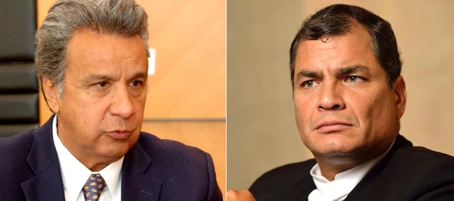El expresidente ecuatoriano Rafael Correa reiteró hoy sus críticas contra su sucesor,...