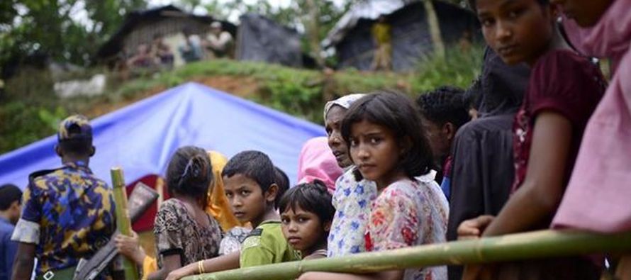 La ONU aseguró hoy que el número de refugiados rohinyás que han llegado desde...