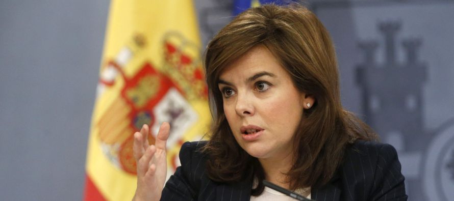 La vicepresidenta española, Soraya Sáenz de Santamaría, asumirá la...