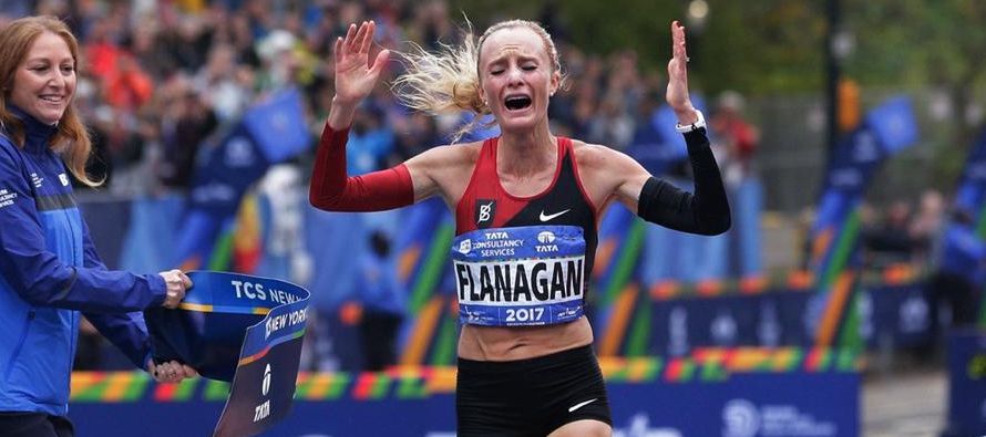 Flanagan, de 36 años y que nunca había ganado un maratón importante, se...
