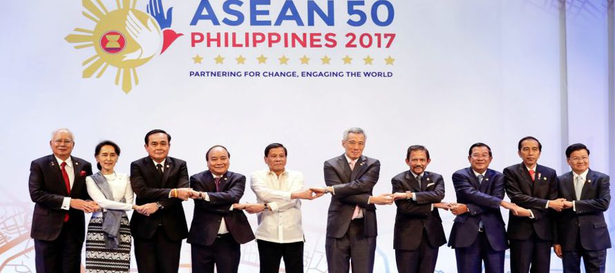 La ASEAN tendrá el lunes la cumbre del grupo, formado por Birmania (Myanmar), Brunei,...