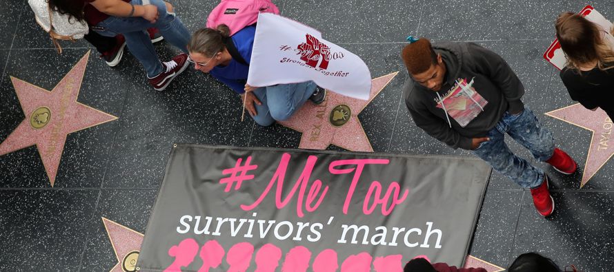 La marcha "#MeToo" se celebró luego de una serie de acusaciones de hombres y...