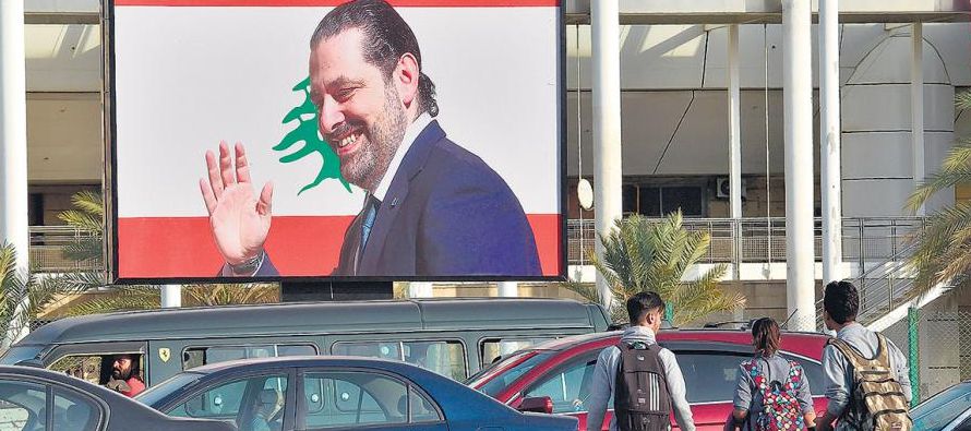 Las acciones de Hariri, líder musulmán suní y aliado saudí desde hace...