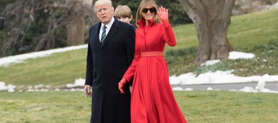 Trump ya festejó esta mañana en la Casa Blanca, junto a la primera dama Melania, la...
