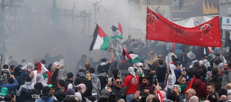 Tras cuatro días de protestas en los territorios palestinos por el anuncio hecho el...