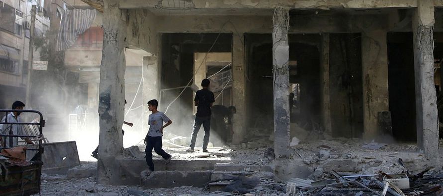 La guerra en Siria estuvo precedida por manifestaciones pacíficas que el régimen...
