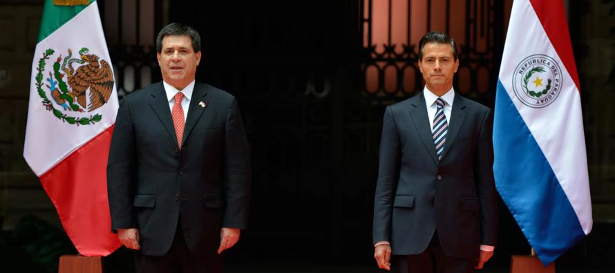 En esta ocasión, Peña Nieto se reunirá con Cartes, con quien hablará...