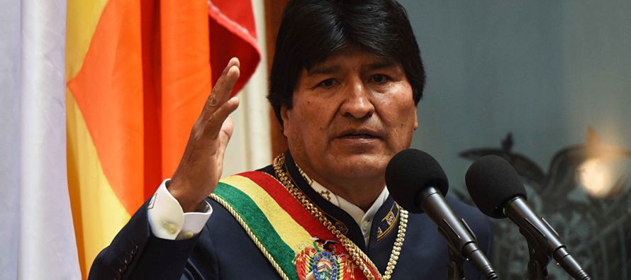 El gobernante boliviano agregó que "la historia ha demostrado que los que ofenden...