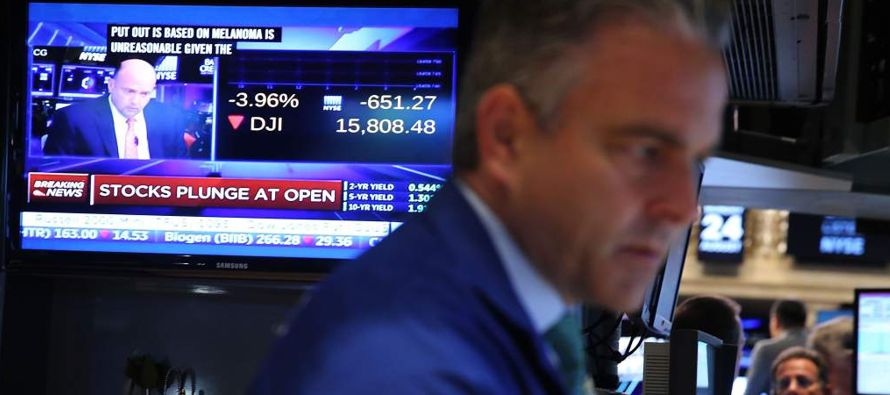 El principal indicador de Wall Street llegó a descender en el clímax de la jornada...