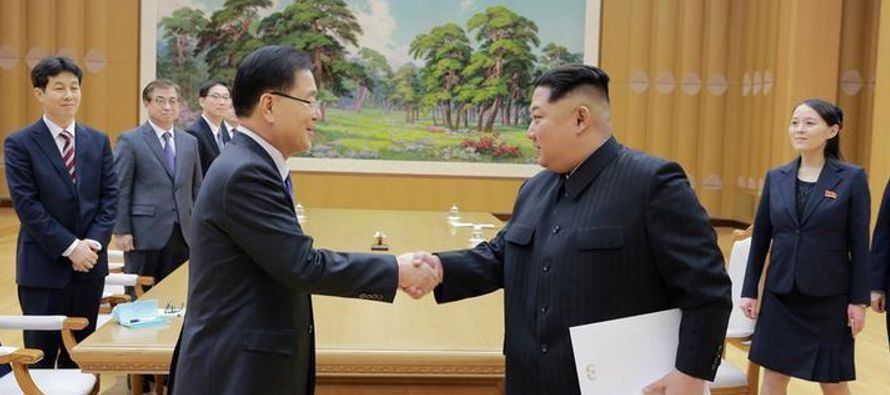 Medios norcoreanos mencionaron la visita por parte de una delegación de Corea del Sur la...