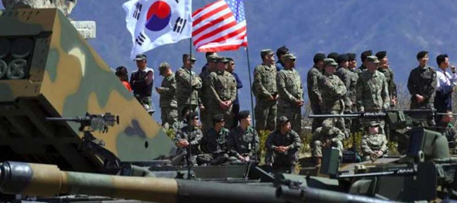 Las tropas de Corea del Sur y Estados Unidos comenzaron hoy sus maniobras anuales conjuntas, tras...