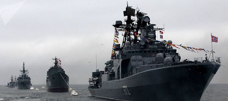 La maniobra naval tiene como trasfondo el acercamiento a las costas sirias del grupo naval...
