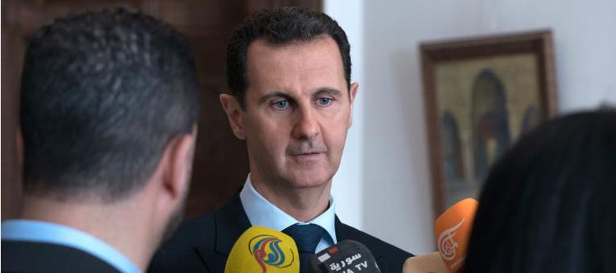 El presidente sirio consideró que esto prueba que Rusia y Siria "no solo libran una...