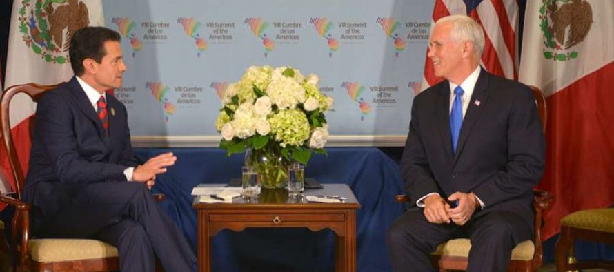 Pence dejó entrever que su encuentro en Lima con Peña Nieto fue tenso, después...
