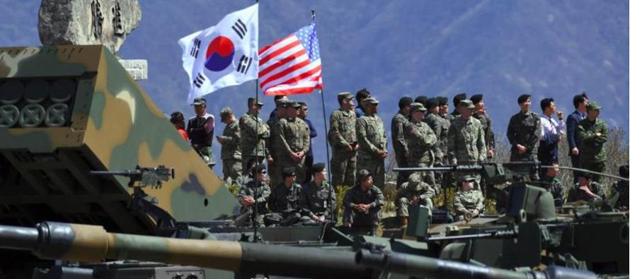 En la actualidad, unos 28,500 soldados estadounidenses se encuentran desplegados en Corea del Sur,...