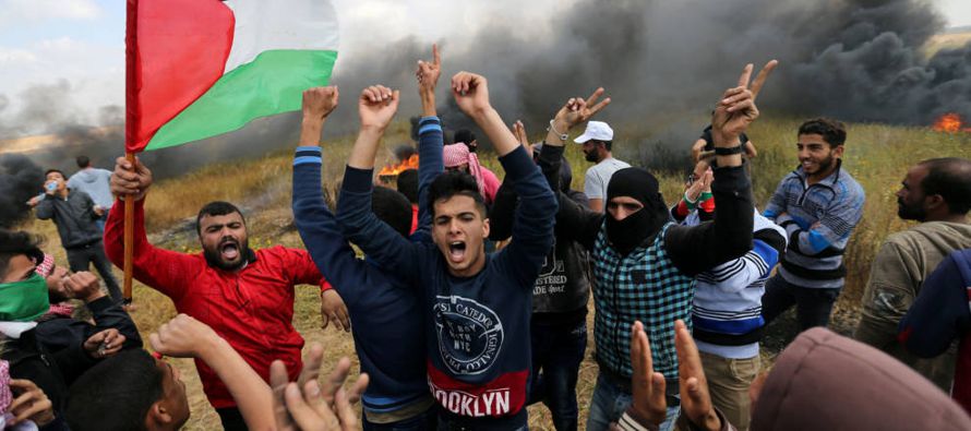 Las protestas son parte de lo que los organizadores, principalmente el grupo Hamas que gobierna...