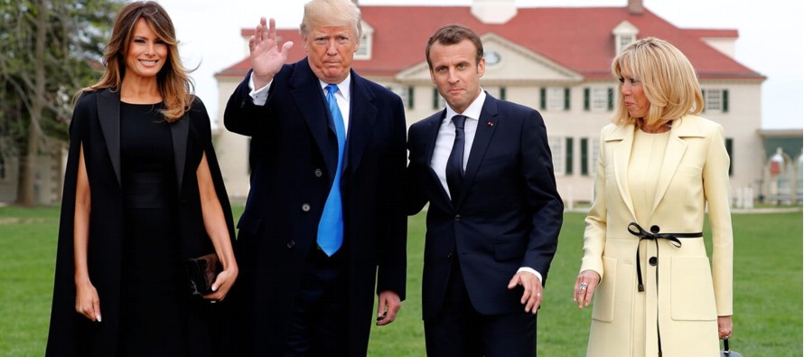 Macron defendió su estrategia de acercamiento a Trump, pese a que otros líderes lo...
